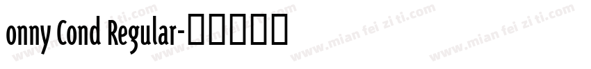 onny Cond Regular字体转换